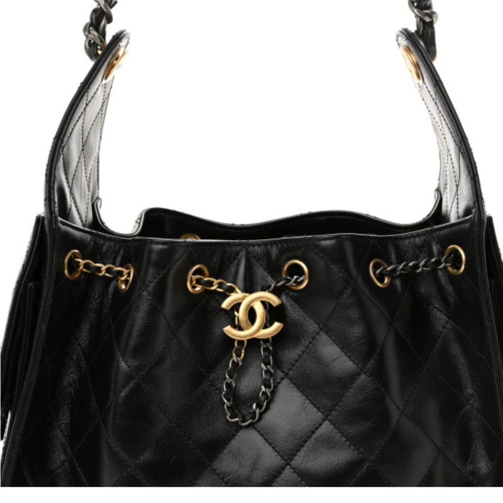 New Chanel 25 Handbag Small Calfskin Black with Two Tone Hardware - Picture 9 of 16
